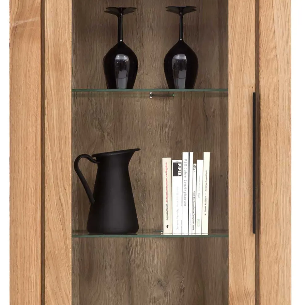 70cm breite Vitrine 2-türig - 199 cm hoch - Nelenia
