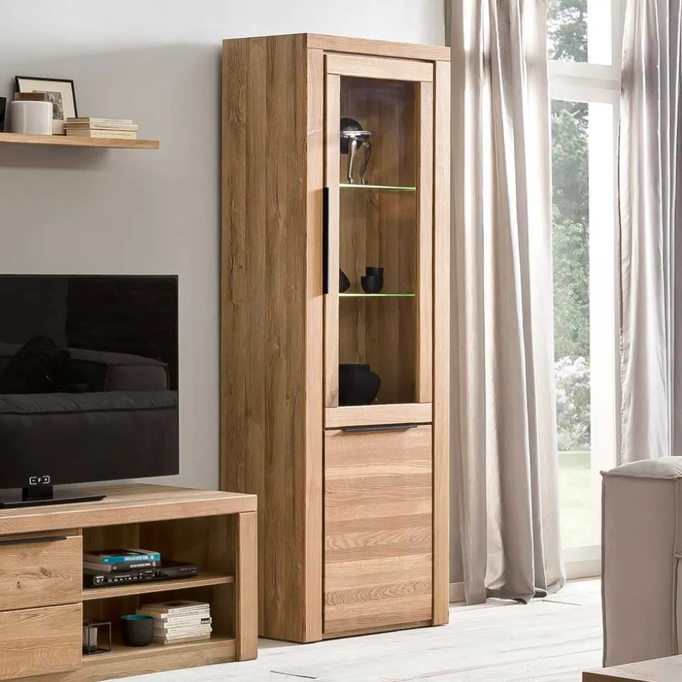 70cm breite Vitrine 2-türig - 199 cm hoch - Nelenia