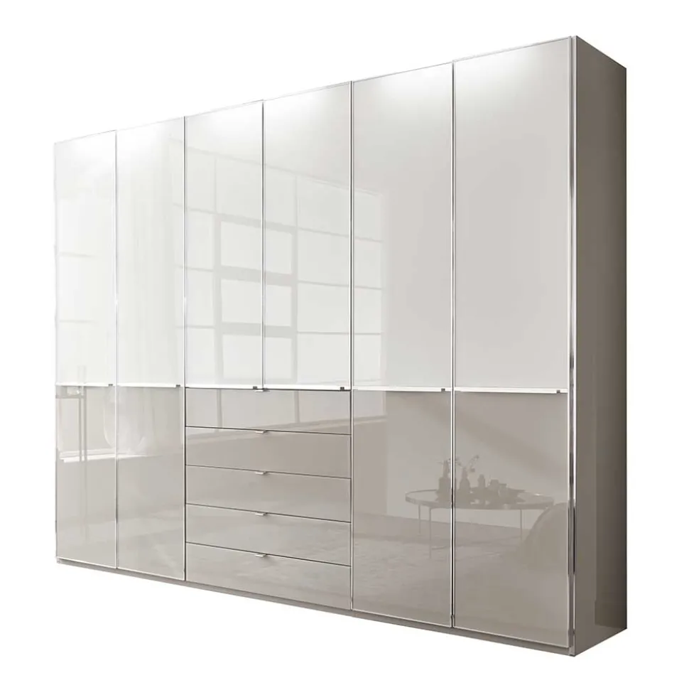 296cm breiter Design Kleiderschrank 6-türig - Pascan