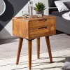 66cm hohe Retro Nachtkommode aus Holz - Verlago