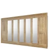 221cm hoher Kleiderschrank mit sieben Türen - Zamron I