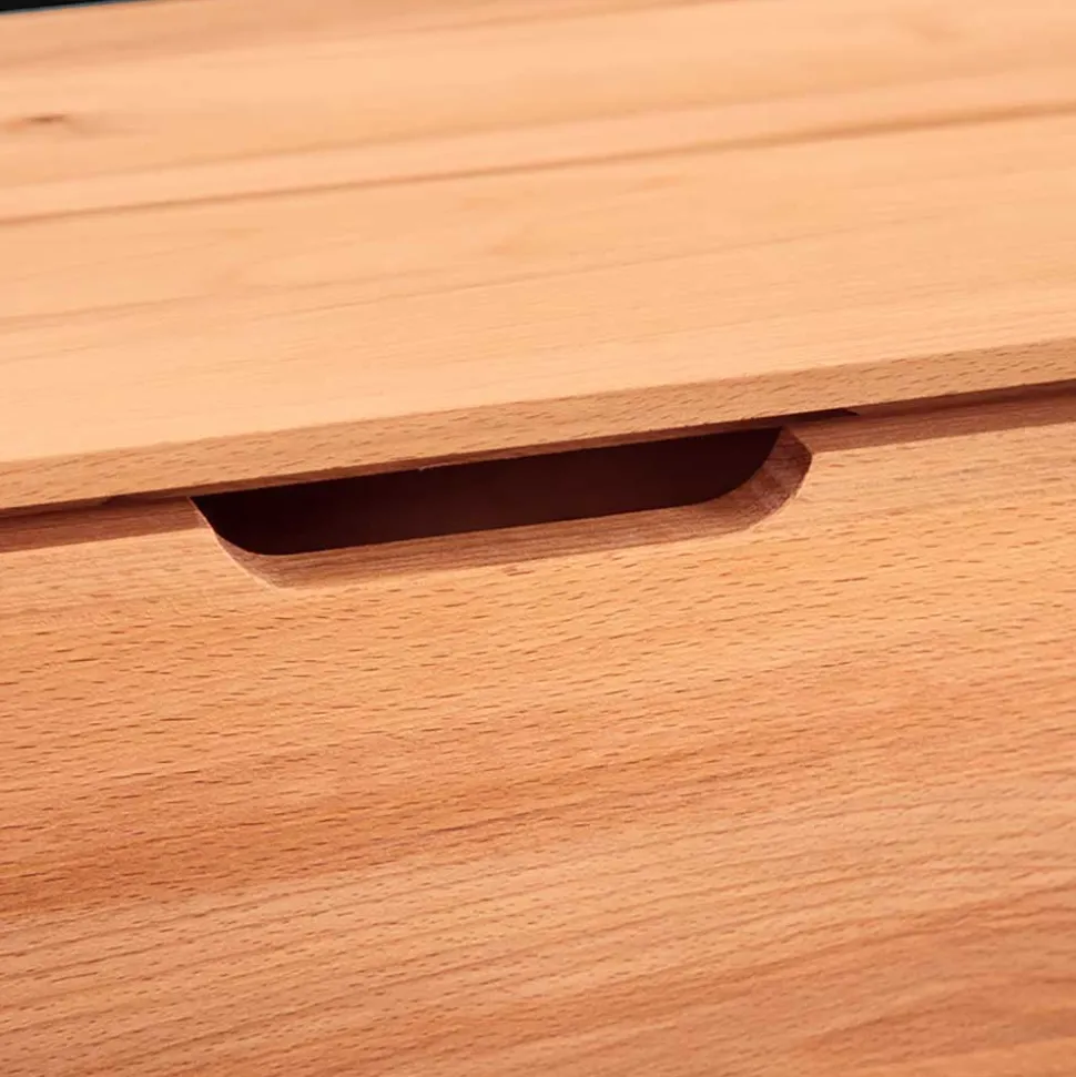 40cm hohes Lowboard in Kernbuche - Junola
