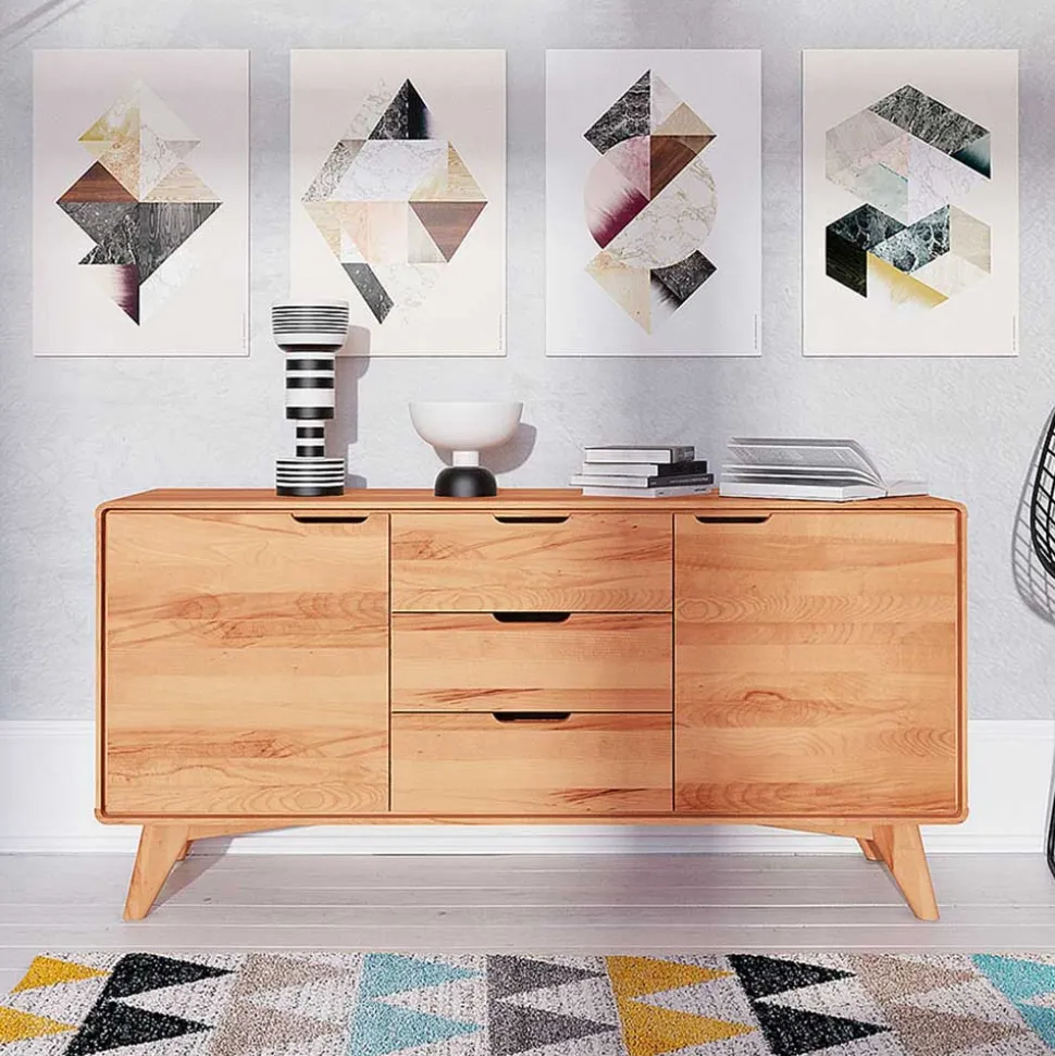 63cm hohes Sideboard mit 134cm Länge - Junola