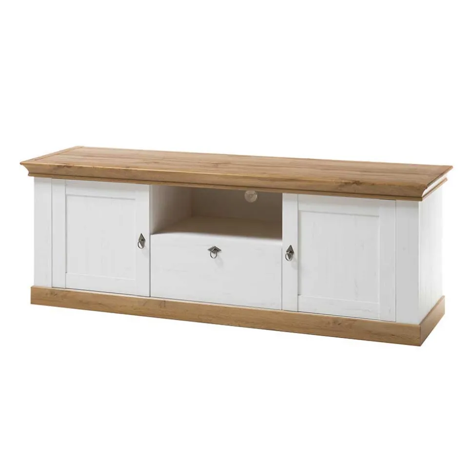 367cm Landhaus Anbauwand Set - Diatara (vierteilig)