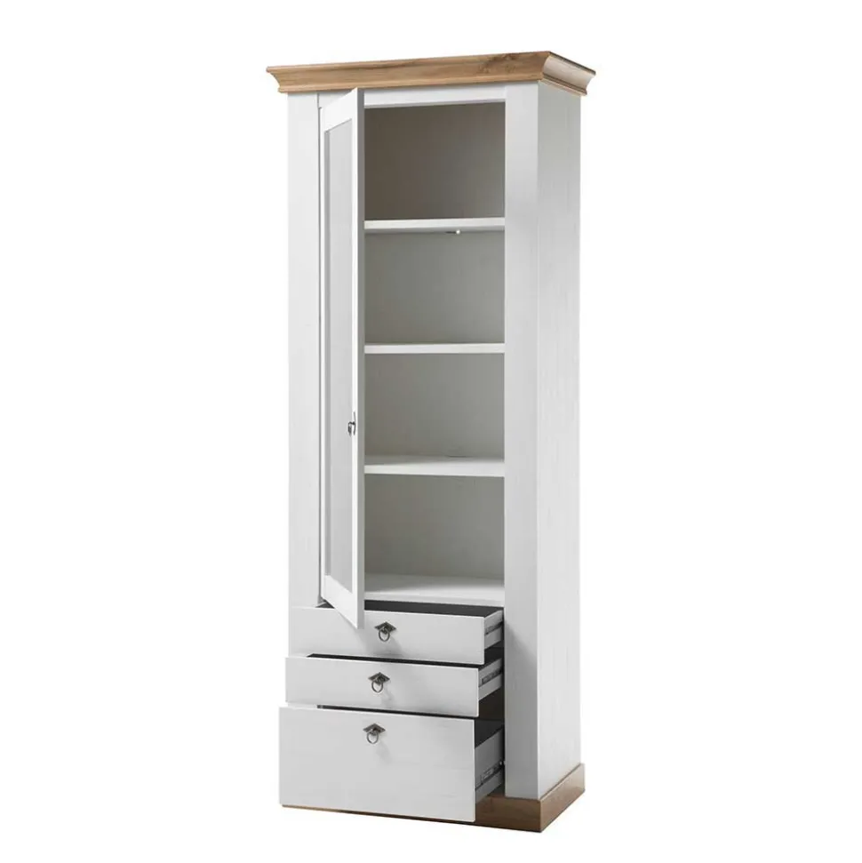367cm Landhaus Anbauwand Set - Diatara (vierteilig)