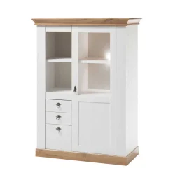 356cm Landhaus Wohnwand Set - Diatara (dreiteilig)