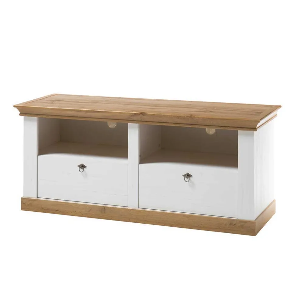 356cm Landhaus Wohnwand Set - Diatara (dreiteilig)