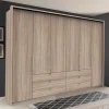 300cm Schlafzimmerkleiderschrank mit Holzdekor - Zayun