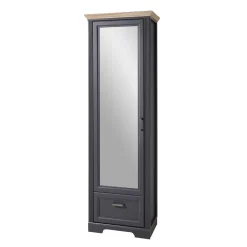 65cm schmaler Dielenschrank mit Spiegel Tür - Thumbs