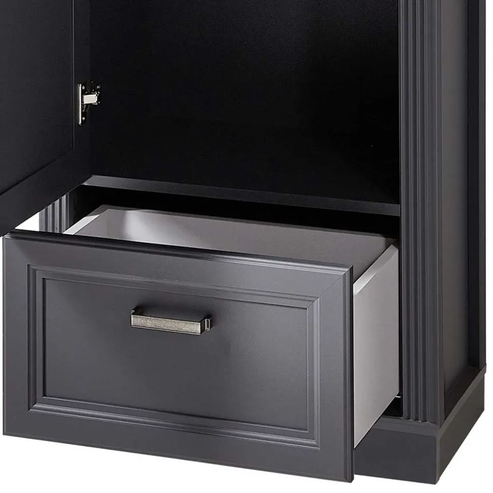 65cm schmaler Dielenschrank mit Spiegel Tür - Thumbs