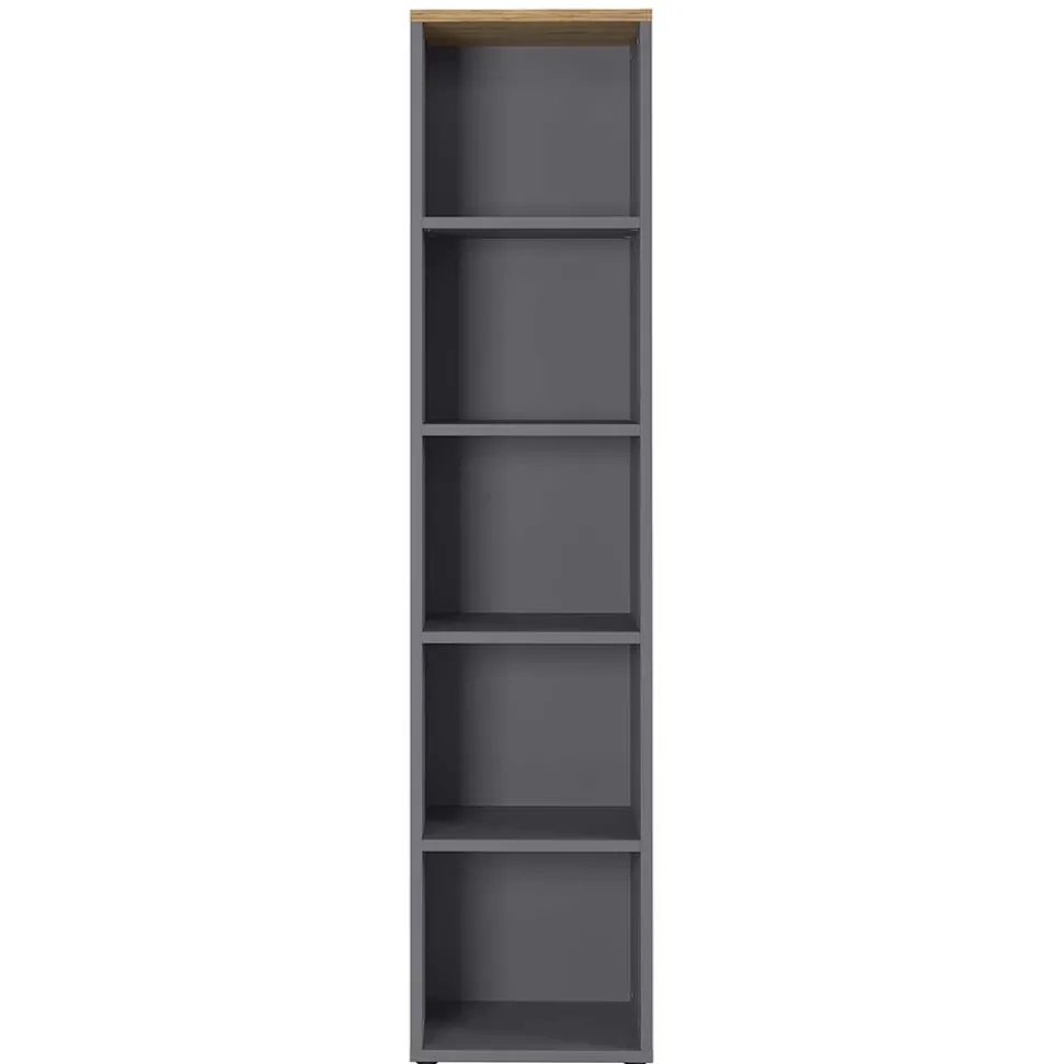 45cm Schmales Büroregal mit fünf Fächern - Ovgunia