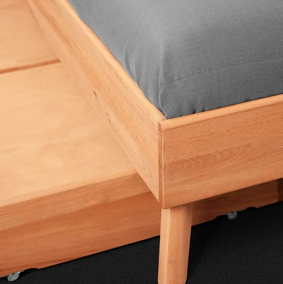 190cm Unterlänge Doppelbett ohne Kopfteil - Junola II