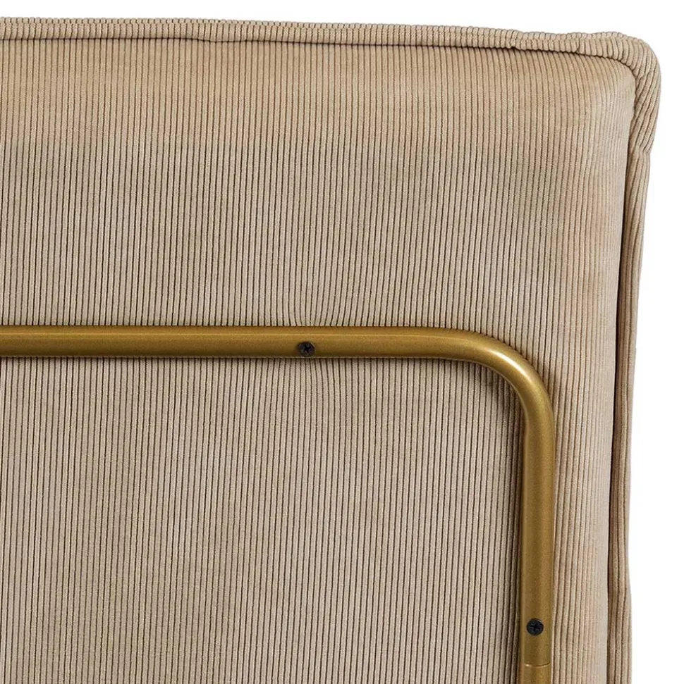 Cord Wohnzimmerstuhl in Beige - Velsamos