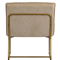 Cord Wohnzimmerstuhl in Beige - Velsamos