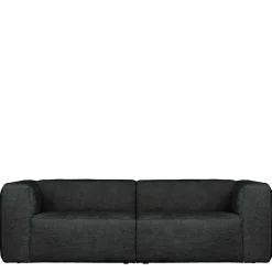 Couch aus Strukturstoff in Dunkelgrau - Filigrano
