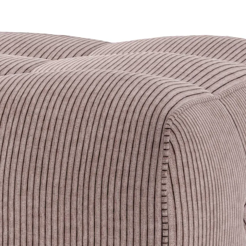 Couch Polsterhocker in Mauve Cord - Samorah