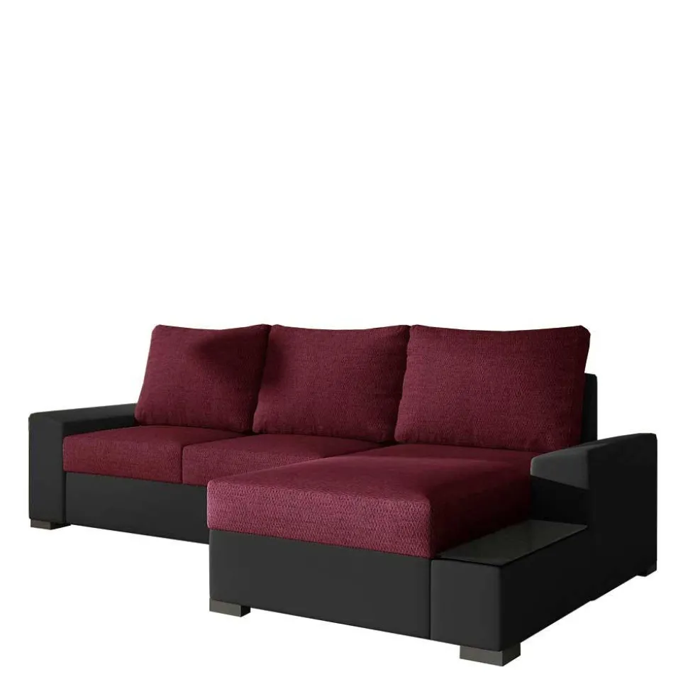 Couchecke in Magenta und Schwarz - And