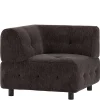 Couch-Eckmodul in Graubraun & Schwarz - Sundini