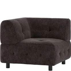 Couch-Eckmodul in Graubraun & Schwarz - Sundini