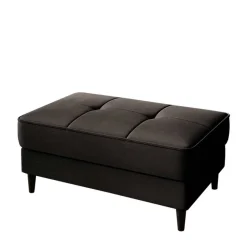 Couchhocker mit Stauraum in Dunkelbraun - Drosalina