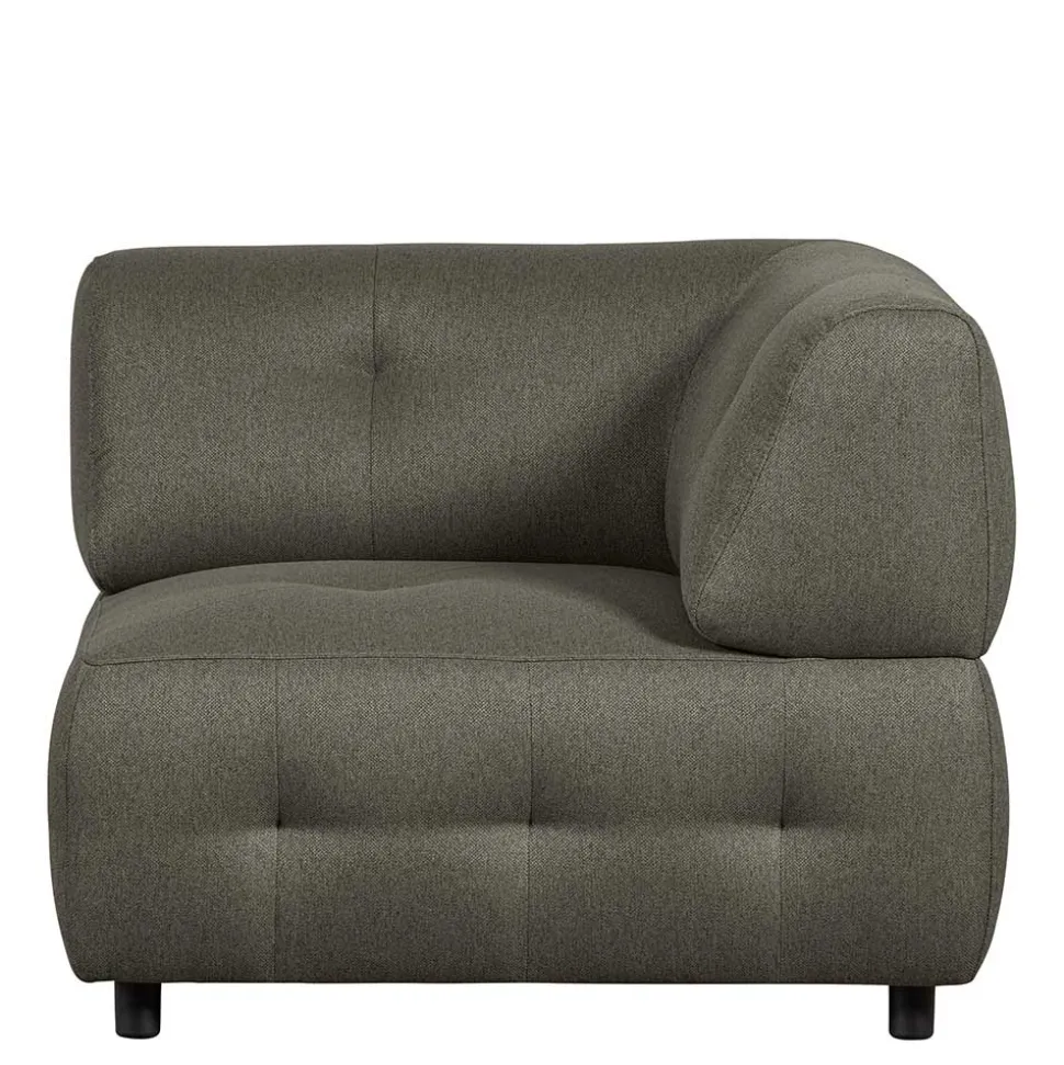 Couchmodul Ecke in Blassgrün Stoff - Niridena