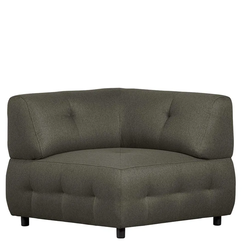 Couchmodul Ecke in Blassgrün Stoff - Niridena