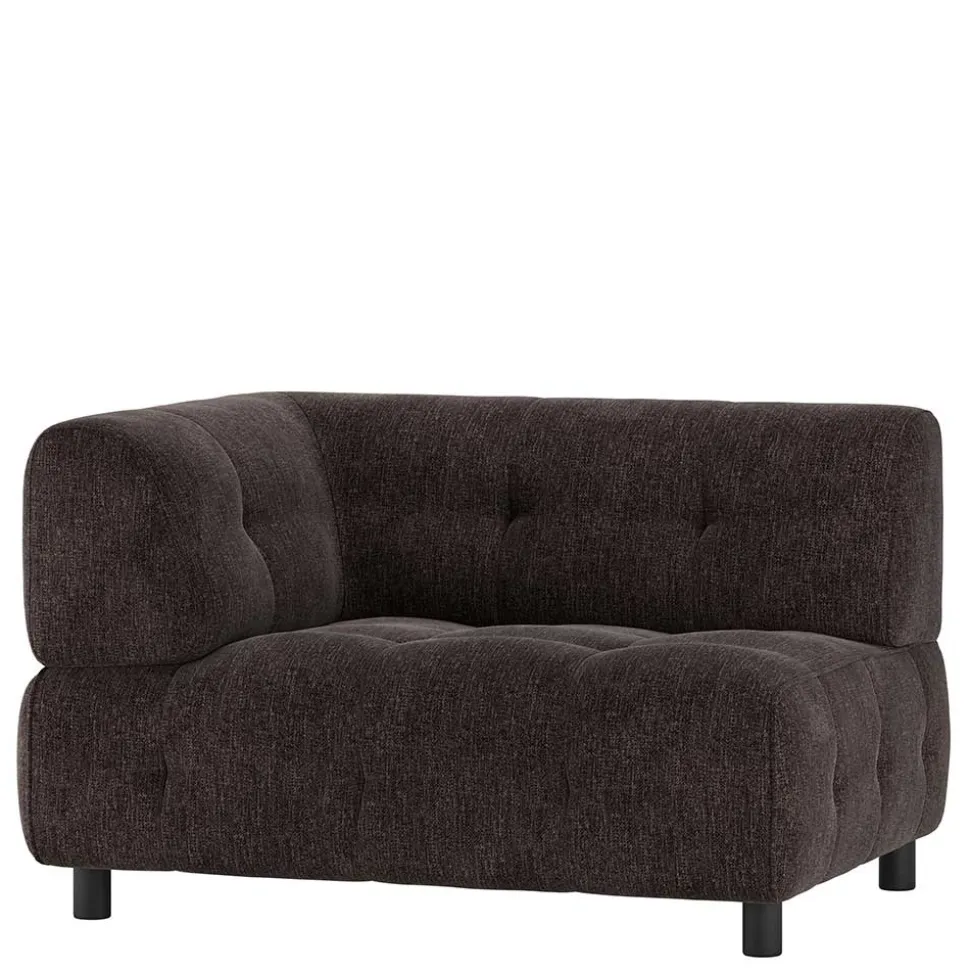 Couchmodul Ecke links in Graubraun - Sundini