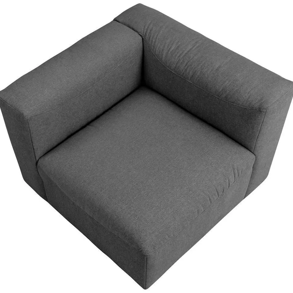 Couchmodul Kombination in Anthrazit - Telrama (fünfteilig)