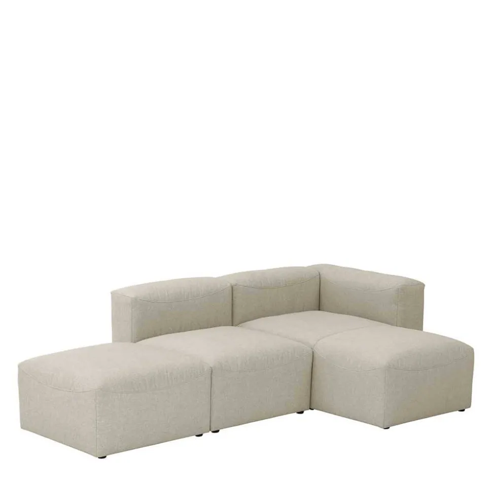 Couchmodule Kombi in Cremeweiß - Tembreno (dreiteilig)