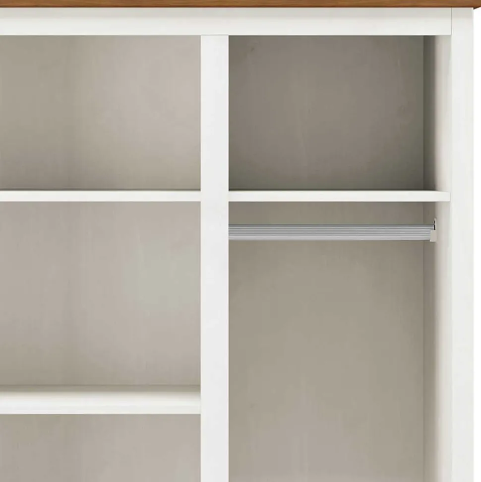 Country Style Kleiderschrank mit 2 Schubladen - Abelkav