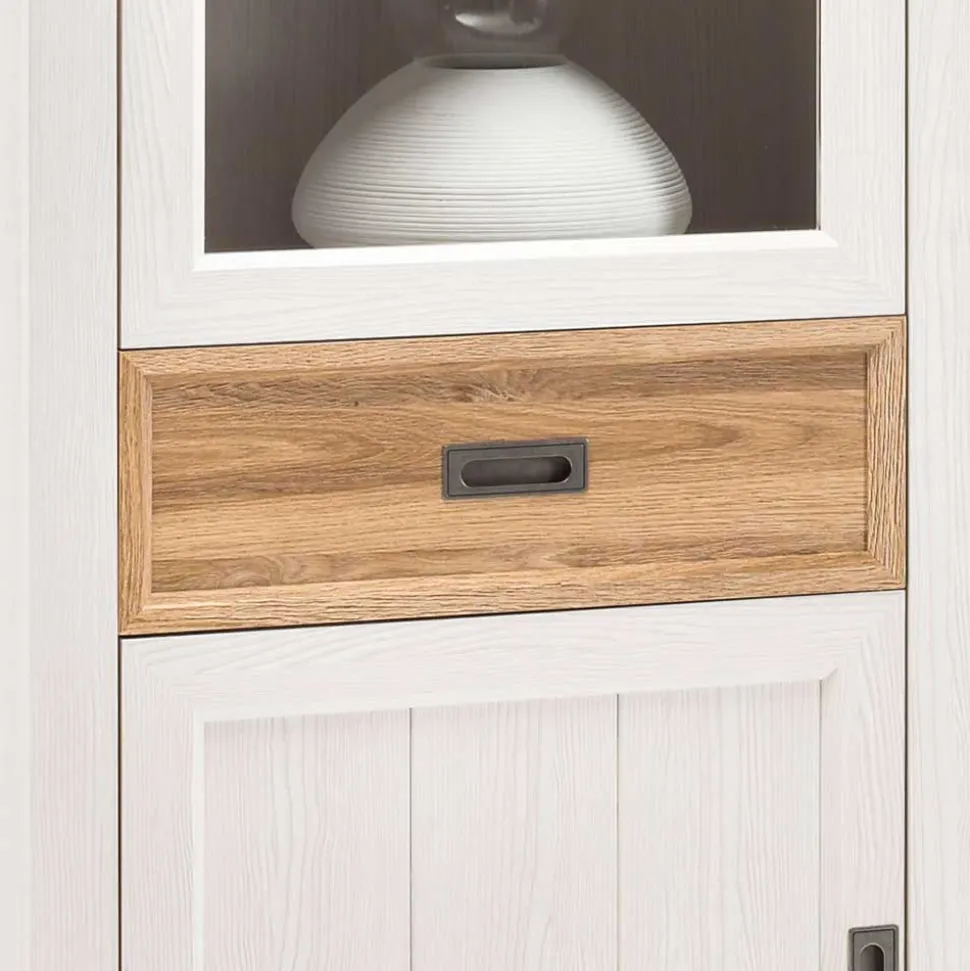 Country Style Vitrinenschrank 76x205x40 cm - Mascus