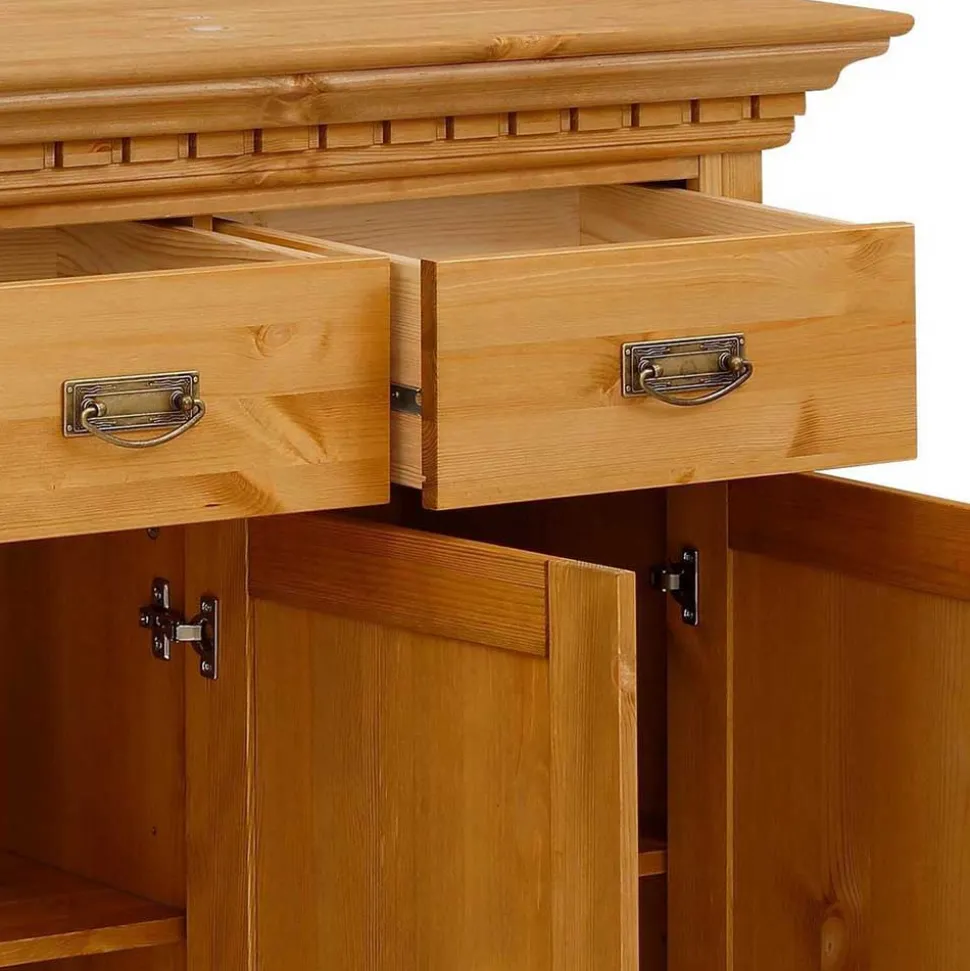 Dekorative Kombi Kommode aus Kiefer massiv - Fausanda
