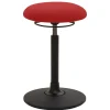 Design Arbeitshocker in Rot & Schwarz - Minorivo