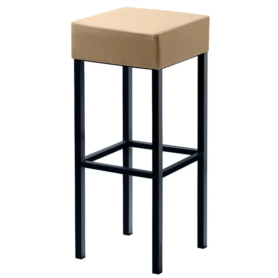 Design Barhocker in Beige & Schwarz - Tuwedia