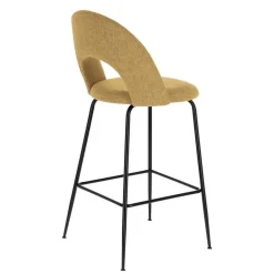 Design Barstühle in Gelb Stoff - Camlary (4er Set)