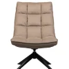 Design Drehsessel in Beige Stoff - Novo