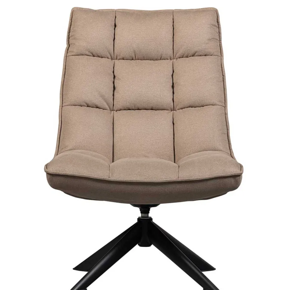 Design Drehsessel in Beige Stoff - Novo