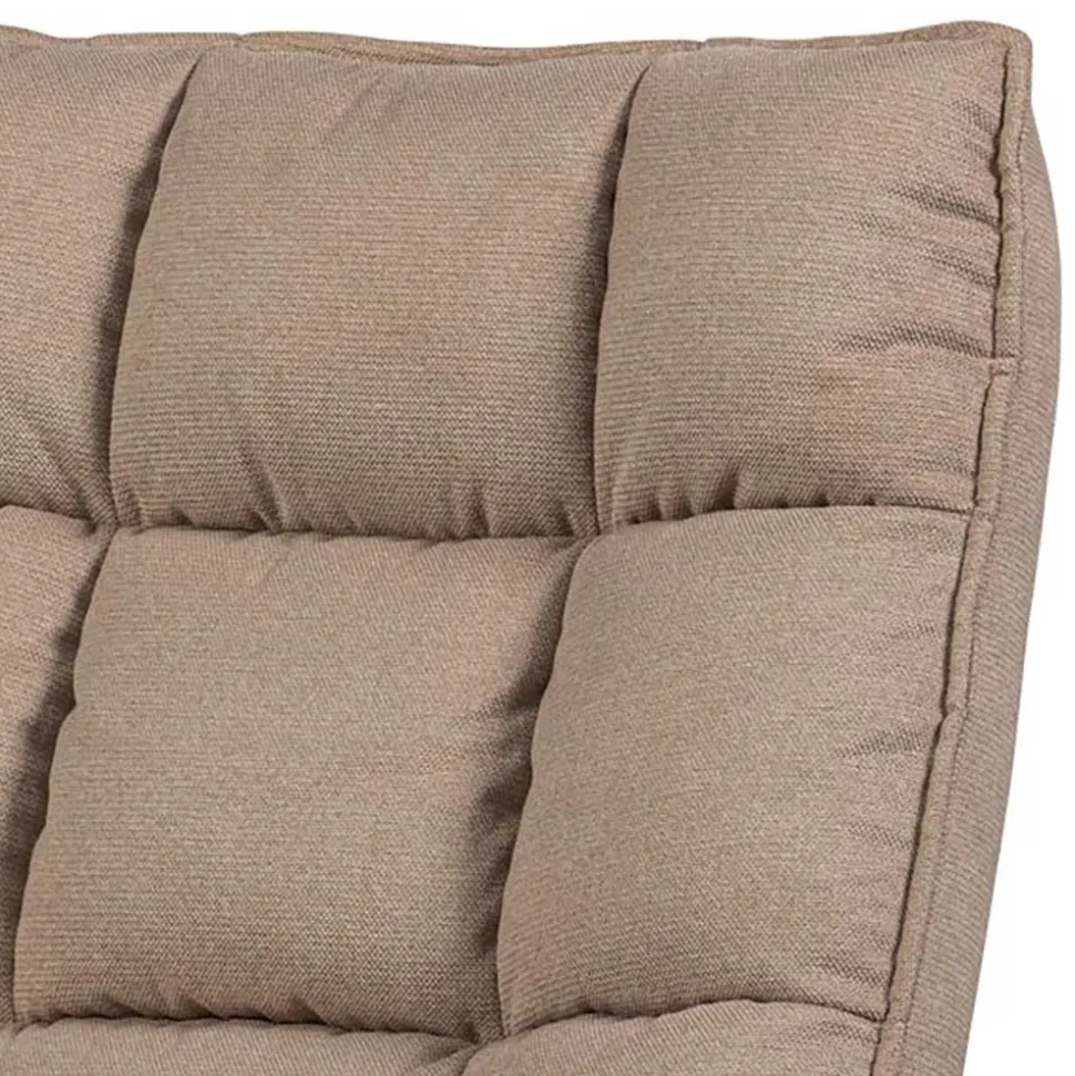 Design Drehsessel in Beige Stoff - Novo