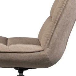 Design Drehsessel in Beige Stoff - Novo