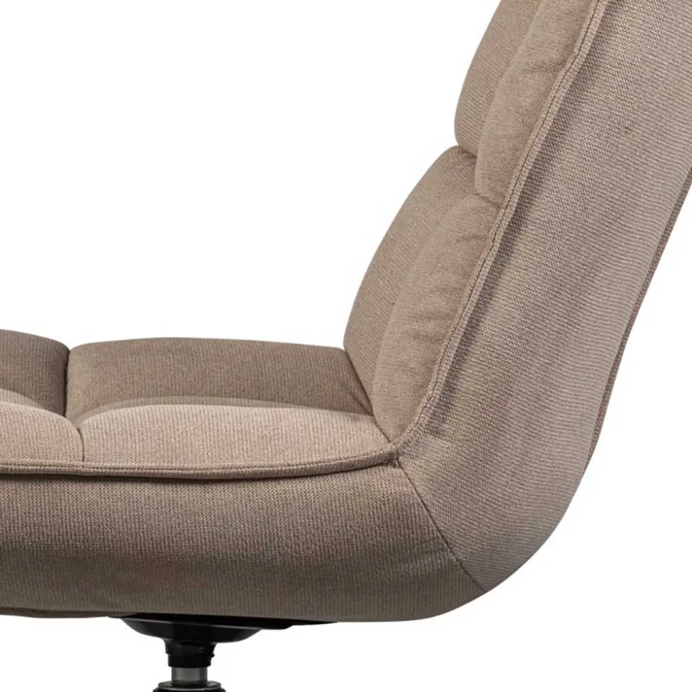 Design Drehsessel in Beige Stoff - Novo