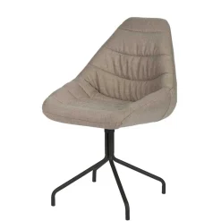 Design Esszimmerstuhl in Taupe Lining gepolstert