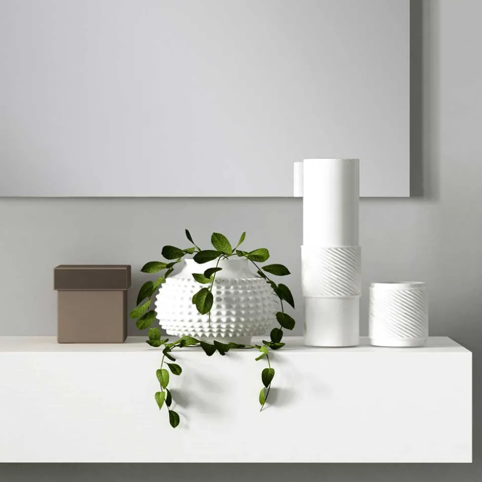 Design Flur Set in Weiß & Schwarz - Riguna (zweiteilig)