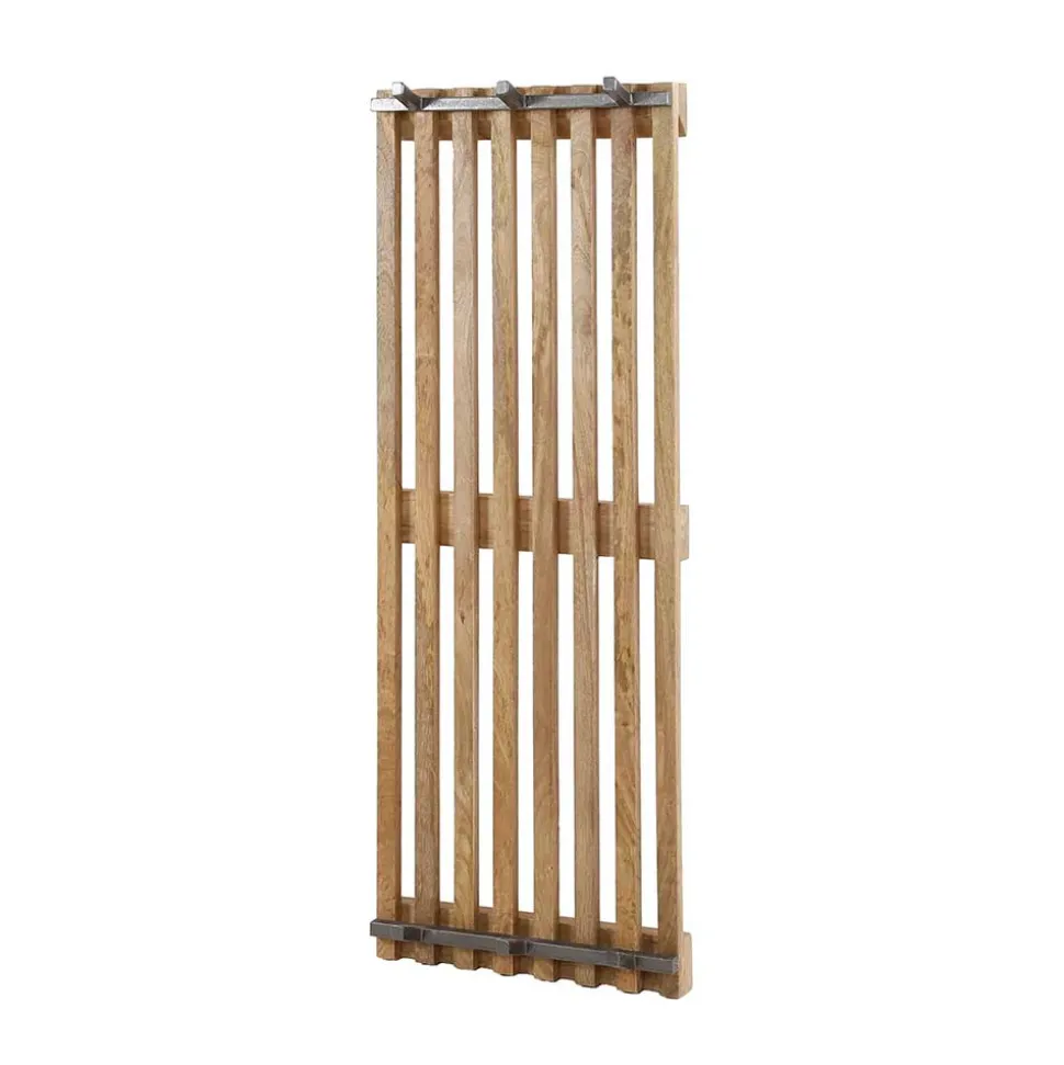 Design Garderobe aus Mangoholz in Sand - Laan