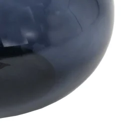 Design Glas Beistelltisch in Schwarz - Idian