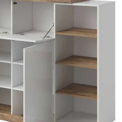 Design Highboard mit 2 Klappen & 2 Türen - Milvara