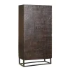 Design Kleiderschrank in Walnuss Braun - Solu