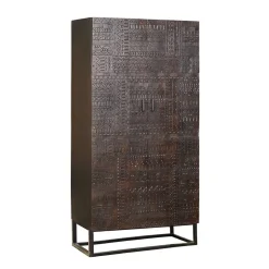Design Kleiderschrank in Walnuss Braun - Solu