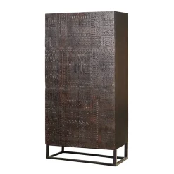 Design Kleiderschrank in Walnuss Braun - Solu