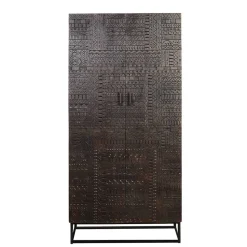 Design Kleiderschrank in Walnuss Braun - Solu