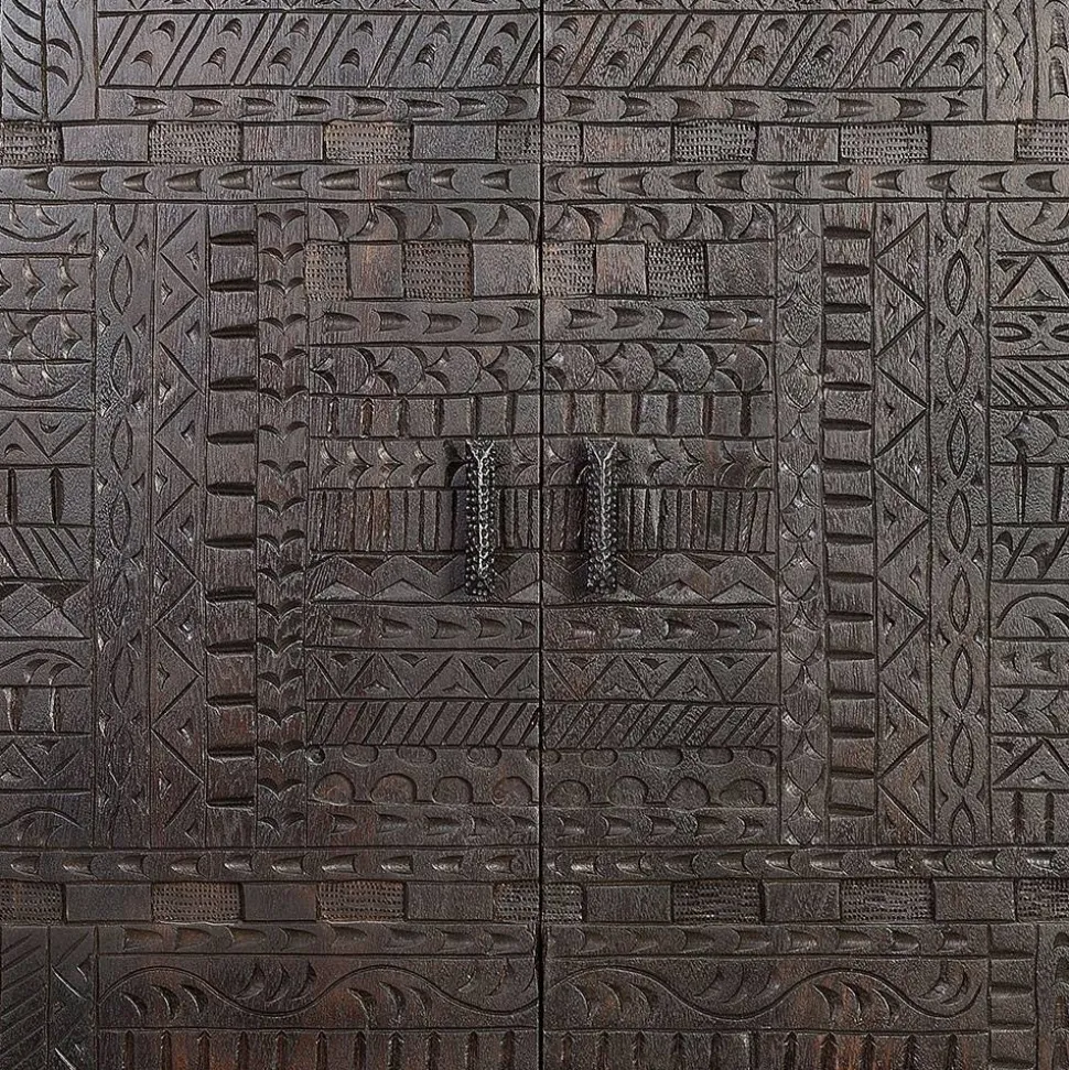 Design Kleiderschrank in Walnuss Braun - Solu